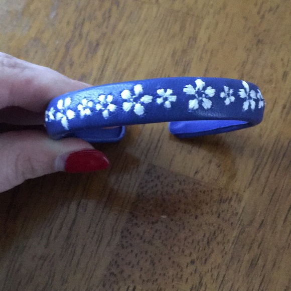 Moroccan Lambskin Embroidered Bracelet - Picture 2 of 2